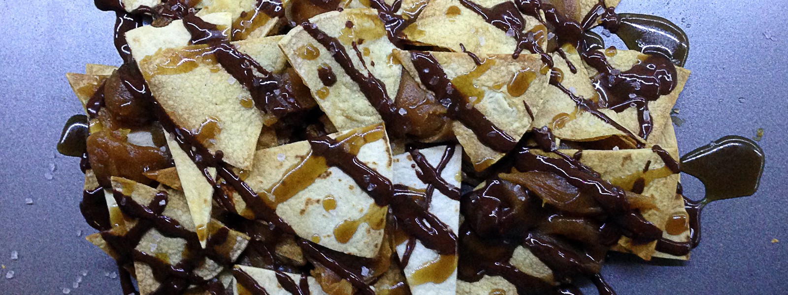Salted Caramel, Peanut Butter, and Chocolate, Nachos (Gluten Free)