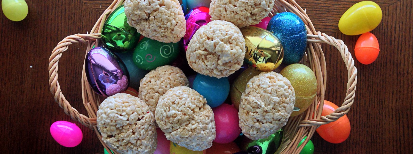 Candy-Stuffed Rice Krispie Treat Easter Eggs